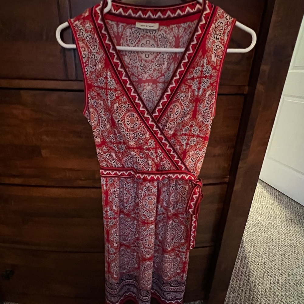 Max Studio faux wrap dress size s